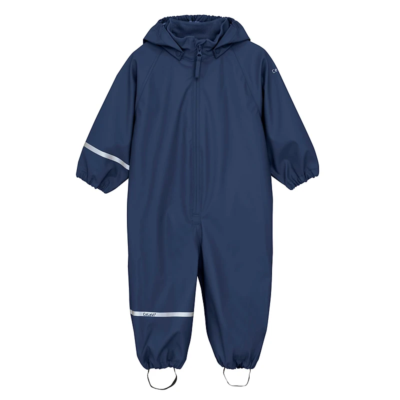 Solid PU Rainwear Suit 6m-5y