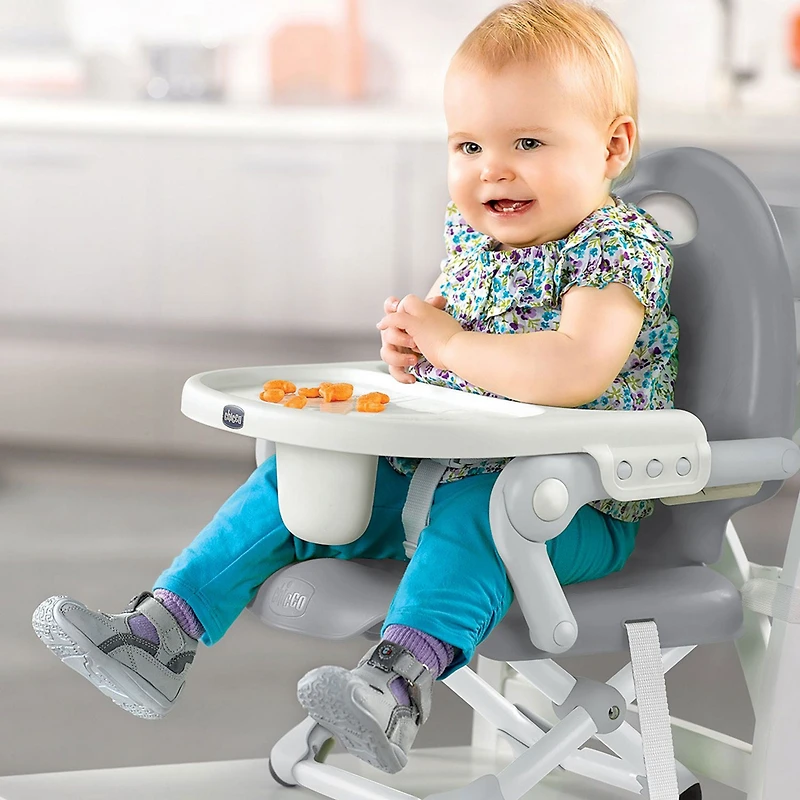 Pocket Snack Booster Seat - Grey