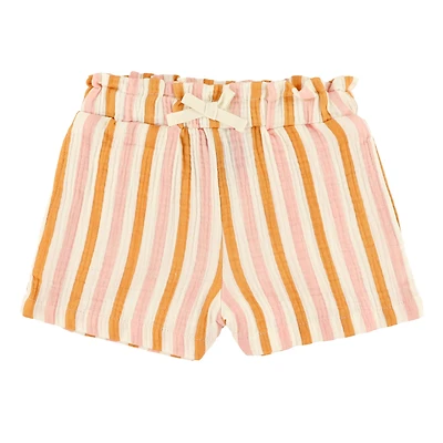 Muslin Striped Shorts 2-8y