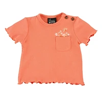 T-shirt Pique-nique Coral 3-24mois