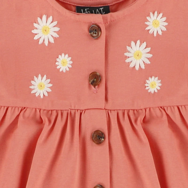 Picnic Coral Dress 3-24m