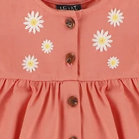 Picnic Coral Dress 3-24m