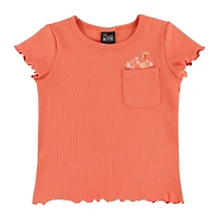 T-shirt Pique-nique Corail 2-8ans