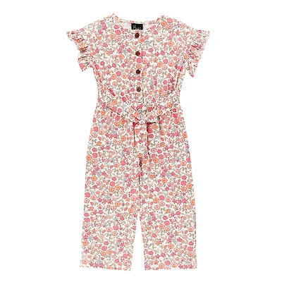 Combinaison Pique-nique Fleurs 2-8ans