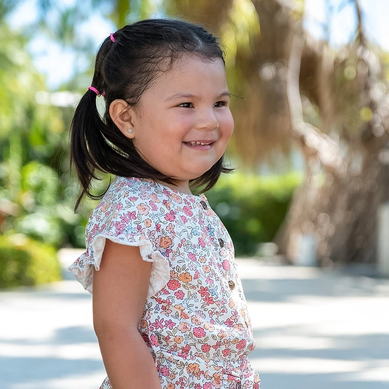 Flowers Pinnic Jumpsuit 2-8y