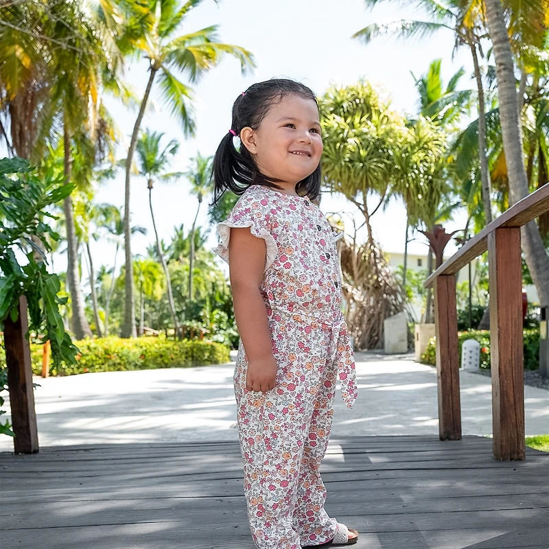 Flowers Pinnic Jumpsuit 2-8y