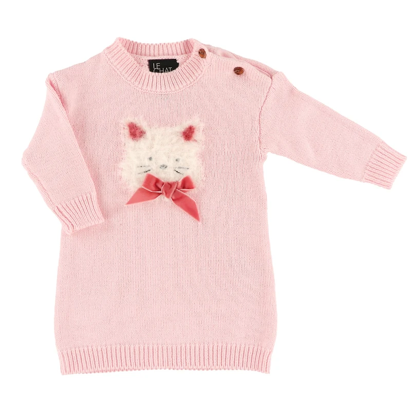 Robe Tricot Poésie Fleurs3-24mois