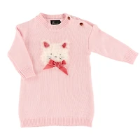 Robe Tricot Poésie Fleurs3-24mois