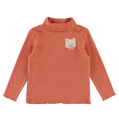 Pink Poetry Cat Turtle Neck2-8
