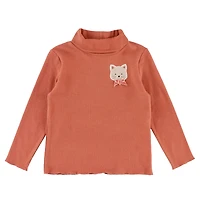 Pink Poetry Cat Turtle Neck2-8