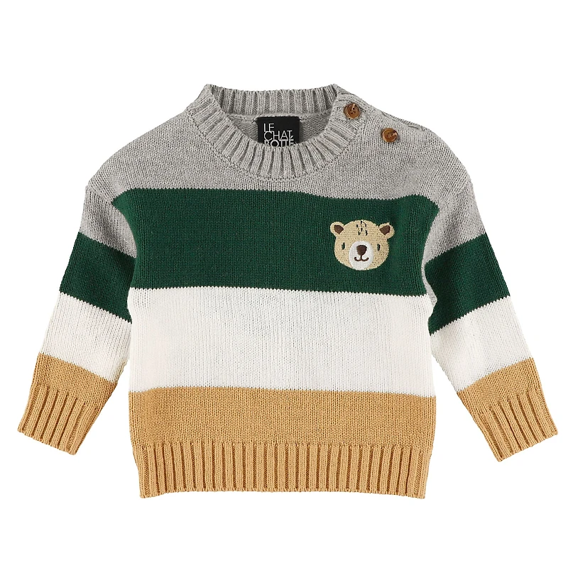 Striped Academy Sweater 3-24m