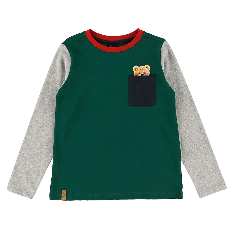 T-Shirt Manches Longues Académie Ours 2-10ans