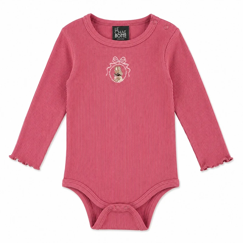 Love Garden Plum Bodysuit3-24m
