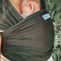 Stretchy Mint-Fibre Baby Wrap – Black