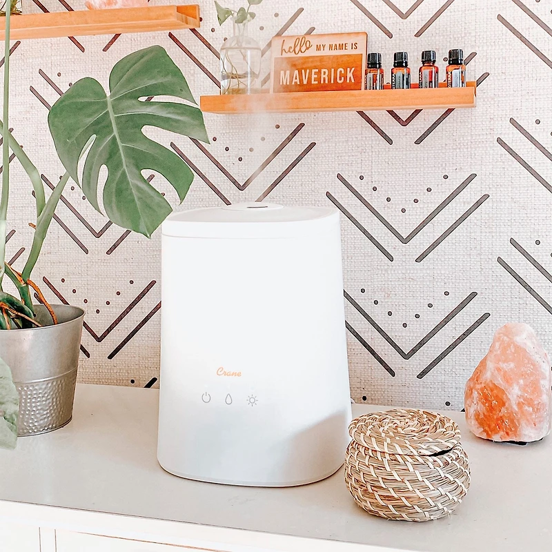 Humidificateur Ultrasonique à Vapeur Froide avec diffuseur d’arômes (1,2 gal.)
