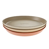 Bamboo Plates 3-pack - Fog/Rye/Brick
