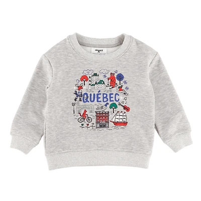 Old Quebec Crewneck 12-24m ( Illustration by Francis Léveillée)