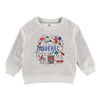 Old Quebec Crewneck 12-24m ( Illustration by Francis Léveillée)
