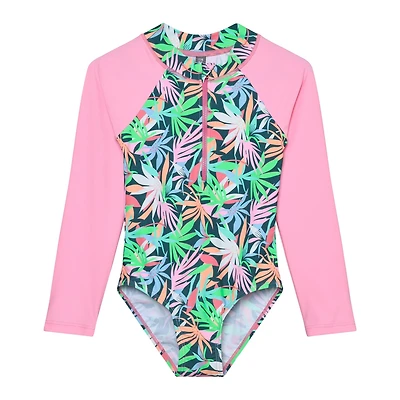 Maillot UV Imprimée Feuillage 2-12ans