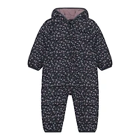 Habit de Neige Matelassé Fleurs 3-24mois