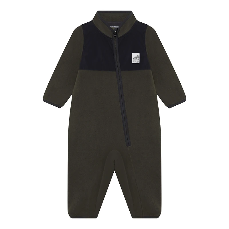 Forest Green Fleece Suit 9-24m