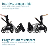 Oxford Stroller + Mico Luxe+ Car Seat - Black