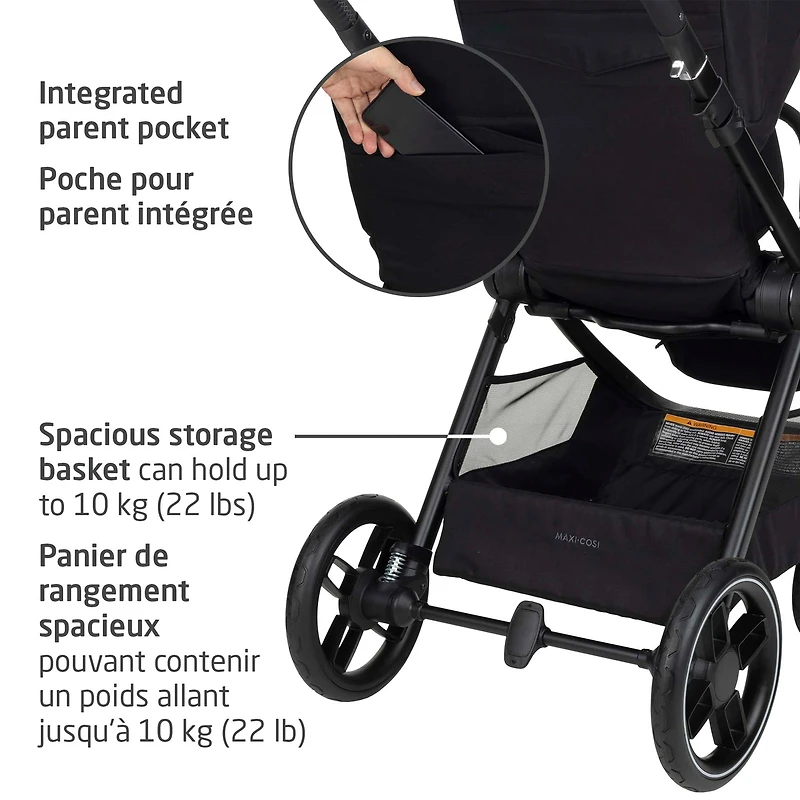 Oxford Stroller - Twillic Black