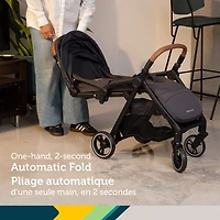Spark Plus Compact Auto-Fold Stroller - Mineral Graphite