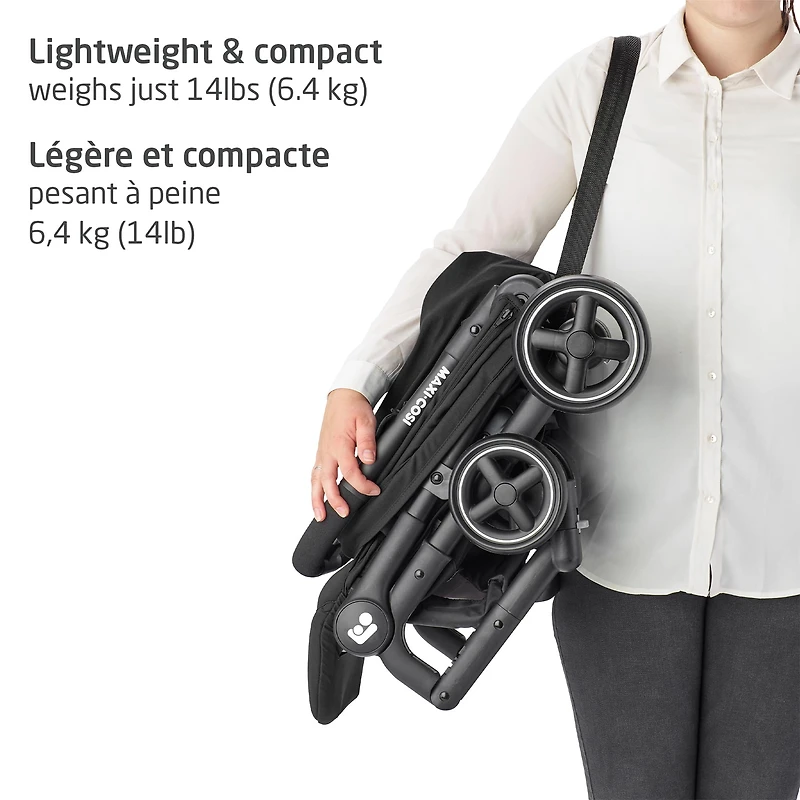 Lara Ultracompact Stroller - Essential Black