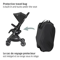 Lara Ultracompact Stroller - Essential Black