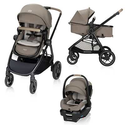 Zelia Luxe 5-in-1 Modular Travel System - Truffle