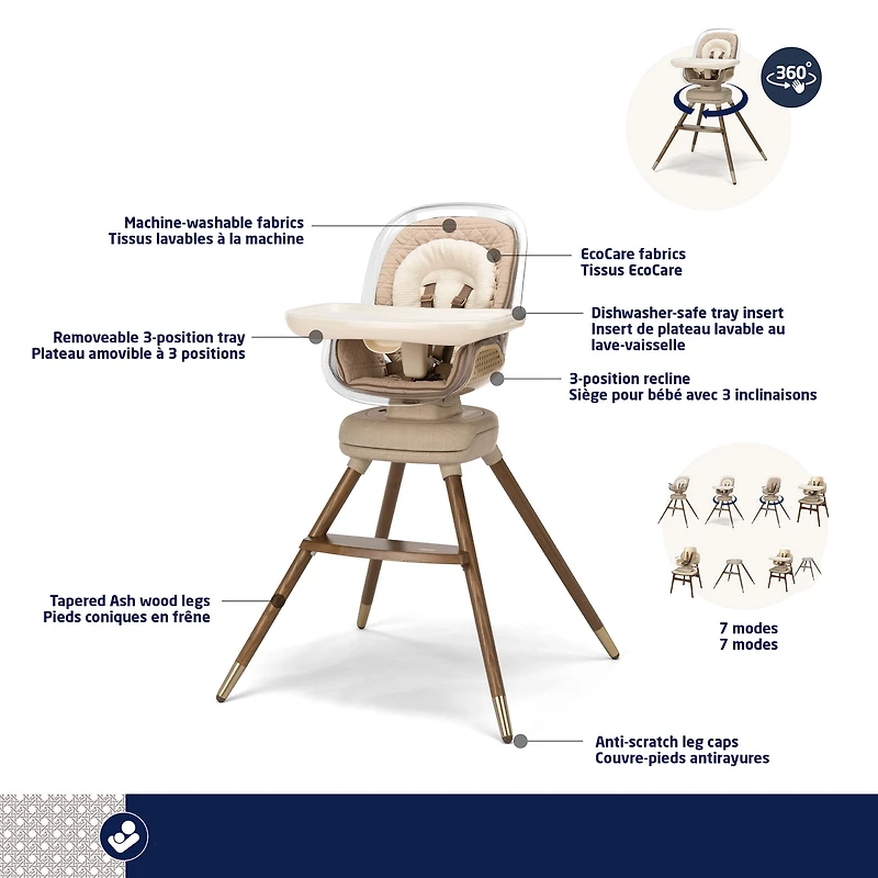 Kiskadee 360° Rotating High Chair