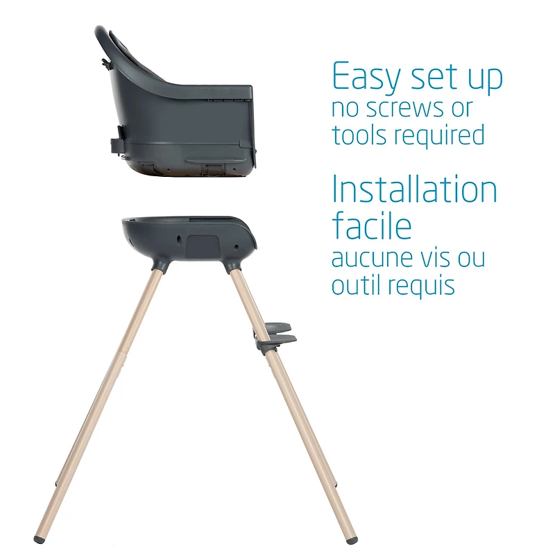 Chaise Haute Moa 8-en-1 - Beyond Graphite