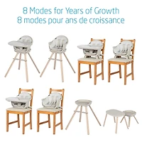 Chaise Haute Moa 8-en-1 - Classic Avoine