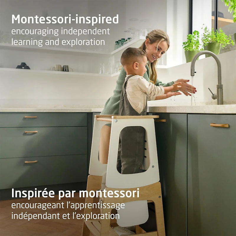 Toucan 3-In-1 Learning Tower - Natural White