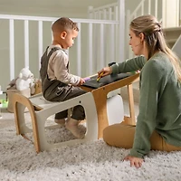 Tour Apprentissage Toucan 3en1 - Naturel / Blanc