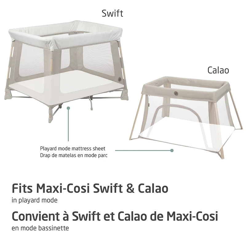 Draps pour Parcs Swift/Calao en mode Parc - Ensemble de 2