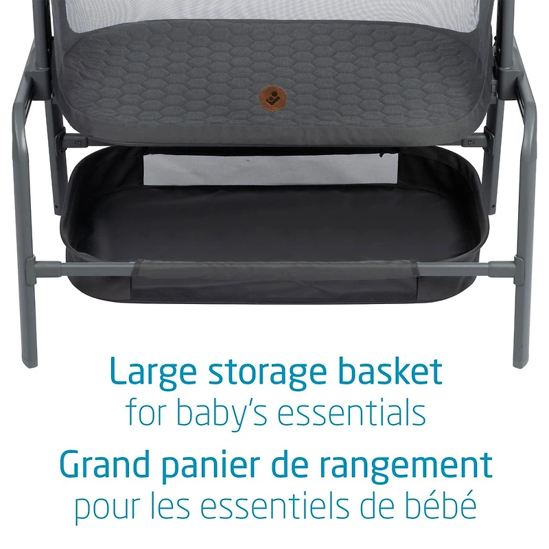 Iora Maxi-Cosi Bedside Bassinet - Classic Graphite