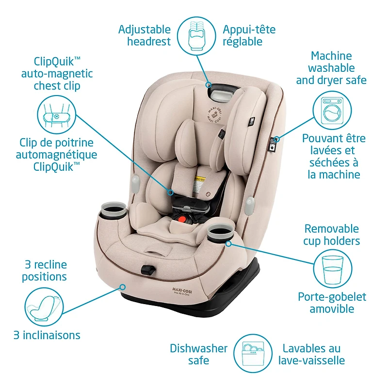 Pria All-in-One Car Seat 4-100lb - Desert Wonder