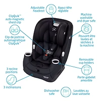 Siège d'Auto Pria All-in-one 4-100lb - Authentic Noir