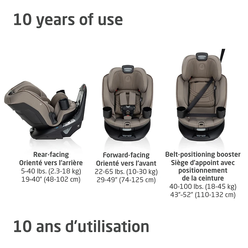 Siège d’Auto Tout-en-un Rotatif Andi 360°- Truffle
