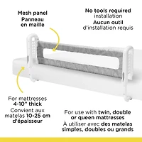 Barrière de Lit Dessus de Matelas - Gris