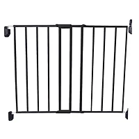 Barrière en métal extensible Haut des escaliers - Noir