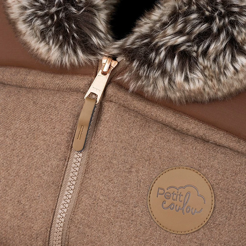 Housse de Siège d'Auto Hiver - Collection Laine - Choco