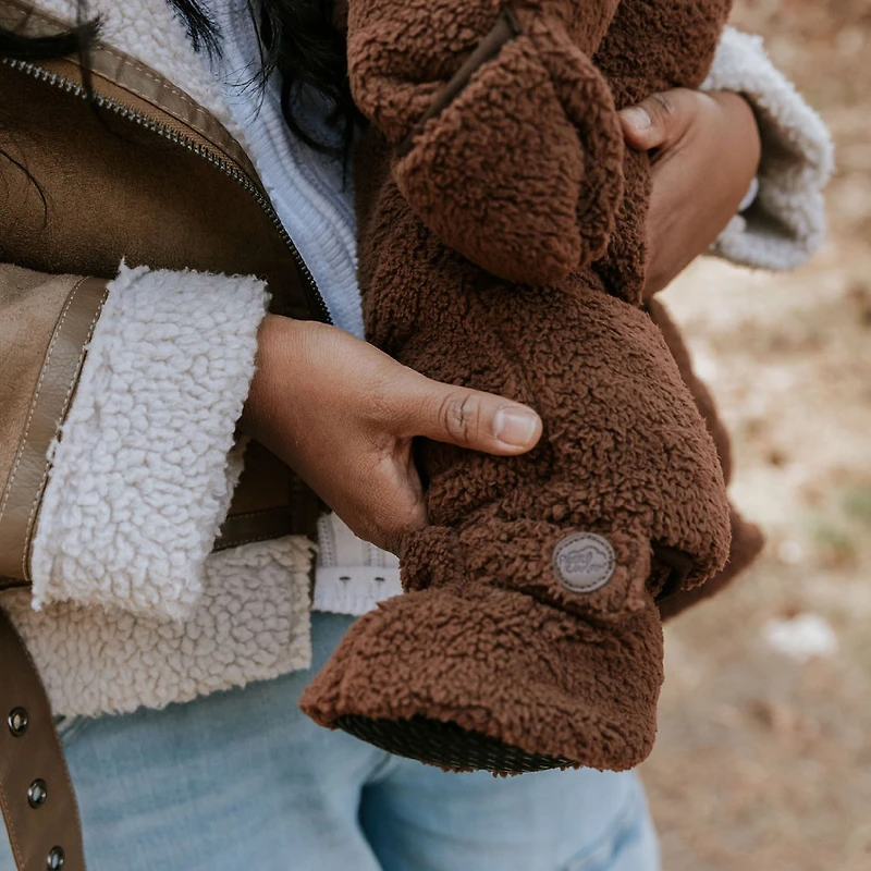 Brown Sherpa-boot 0-6m
