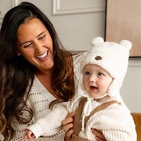 Coffret Cadeau Ourson Sherpa pour bébé - 4 accessoires