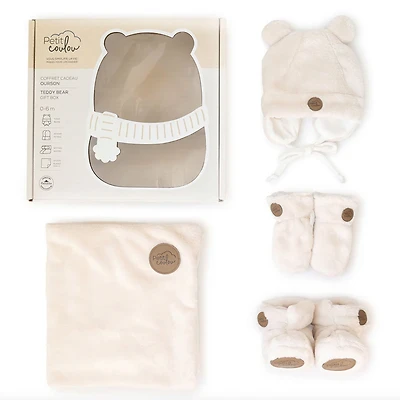 Teddy bear gift box for baby (4 accessories