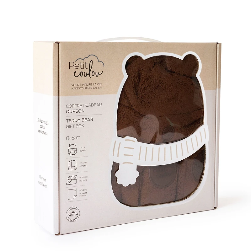 Coffret(4) Ourson Sherpa Brun