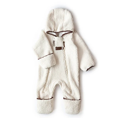 Cream Sherpa One Piece 3-6m
