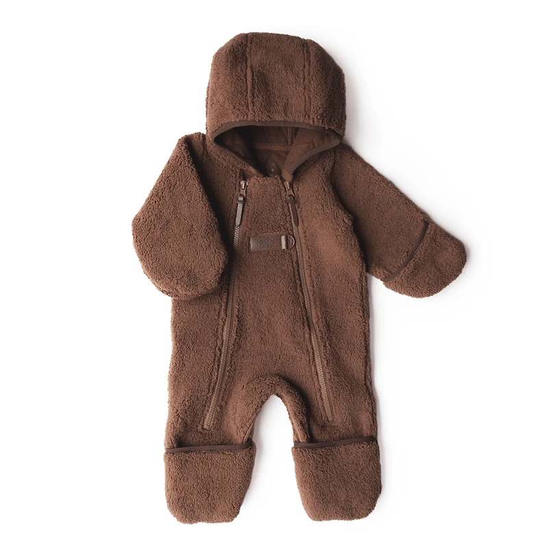 Brown Sherpa One Piece 3-6m